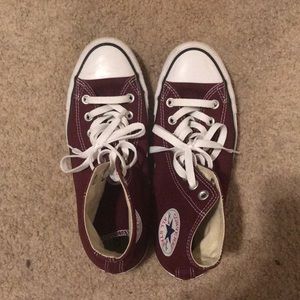 Converse high tops maroon